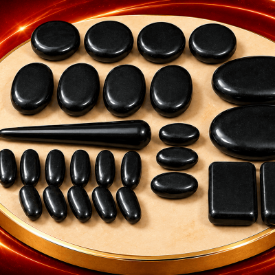 Đá nóng massage bộ 25 viên 
